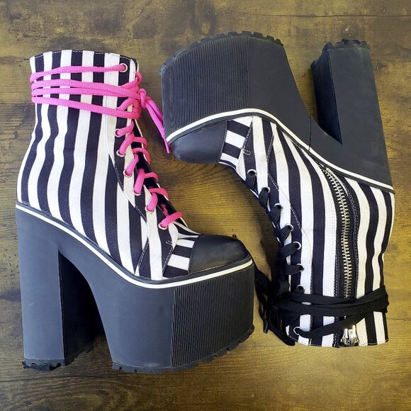 Monster High Wardrobe Frankie Stein Grave Girls Dolls Kill Platform Boots Sz 6M - Picture 2 of 11